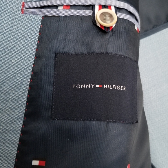 Tommy Hilfiger blazer 48R Light Blue - Picture 3 of 4